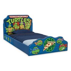 the teenage mutant ninja turtles bed is blue