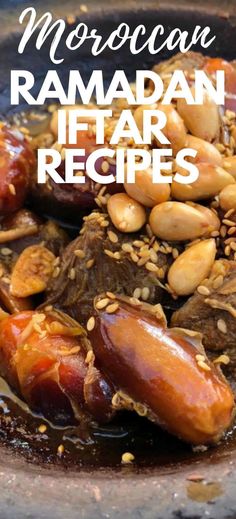 moroccan ramadan iftar recipe with dates and almonds