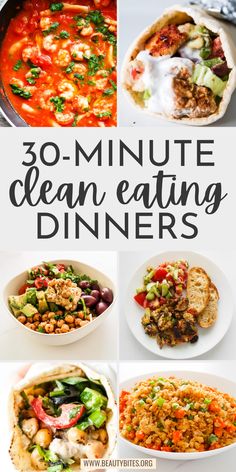 30 - minute clean eating dinners are the perfect way to start your day off right now