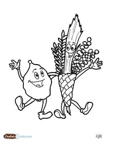 two cartoon vegetables are running and holding hands in the air, with one being eaten by another