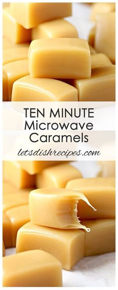 ten minute microwave caramels