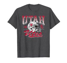 a t - shirt that says utah with an image of a football helmet on it