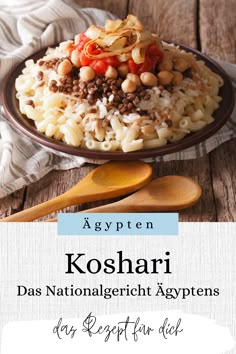 the cover of koshari's book, des nationalgeicht ayfrens