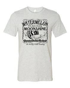 Watermelon moonshine shirt. We use Bella+Canvas, Next Level or Gildan soft style shirts. We are a family owned screen printing business and have been in business for over 25 years. Don't see a shirt color you like, just ask and I will be more than happy to check availability for you! ⭐️⭐️⭐️⭐️⭐️ REVIEWS We would Love your FIVE STAR review! Thank you in advance!! ✅Returns: All items are made-to-order. Because of the nature of these items, we can't accept return/exchange unless they arrive damaged Watermelon Moonshine, Screen Printing Business, Watermelon Shirt, Printing Business, Unisex Tshirt, Five Star, Soft Style, Love Your, 25 Years