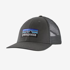 Patagonia P-6 Logo LoPro Trucker Hat Patagonia Style, Patagonia Logo, Fabric Crown, Cotton Headband, Fishing Nets, Skateboarder, Patagonia Jacket, Selling Clothes, Organic Cotton Fabric