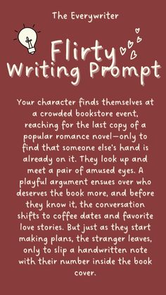 Looking to ignite your creativity with some fresh ideas? This romance writing prompt is perfect for adding depth to your characters and exploring themes like 2nd chance romance or boss romance dynamics. Save this to your 'writing prompts' board and use it to inspire your next story, whether it’s for a 30-day writing challenge or just to beat writer's block. Perfect for aspiring authors looking to create unforgettable character names and compelling plot twists! Writing Plot Twists, Boss Romance, Romance Writing, Fiction Writing Prompts, Writing Romance Novels, Writing Development, Writing Prompts Romance, Writing Posters, Writing Prompts Funny