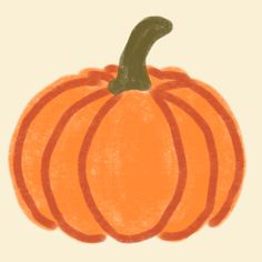 a drawing of a pumpkin on a white background