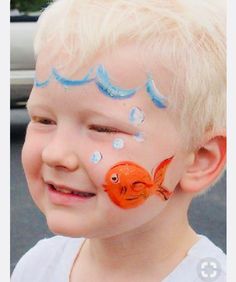 Fish Kids Face Painting Easy, Facial Painting