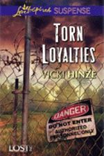 a book cover with the title torn loyatities and barbed wire in front of it