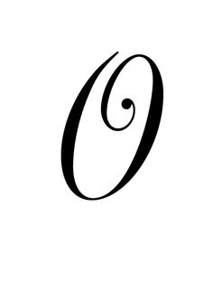 the letter o is shown in black and white