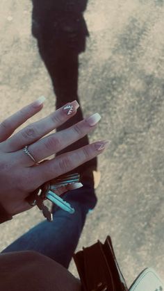 #western #punchy Cute Short Acrylic Nails Country Simple, Western Nail Color Ideas, Nails Acrylic Country, Farm Nail Ideas, Duck Camo Nails, Simple Western Nails Almond, Easy Western Nails To Do At Home, Simple Western Acrylic Nails, Punchy Acrylic Nails