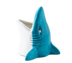 PRICES MAY VARY. 【Playful Shark Design】This toothbrush holder for kids features a charming ceramic shark with a big mouth design, adding a touch of whimsy to your little one's bathroom decor. 【Ample Storage Capacity】 The toothbrush holder can accommodate multiple toothbrushes and toothpaste, keeping the bathroom countertop organized and clutter-free. 【Sturdy and Durable】Made from high-quality ceramic, this toothbrush holder is built to last and can withstand daily use by active kids. 【Easy to Cl Cool Toothbrush Holder, Ceramic Shark, Bathroom Countertop Organization, Toothbrush Organizer, Tooth Brush Holder, Ceramic Toothbrush Holder, Toothbrush And Toothpaste, Toothbrush Organization, Toothbrush And Toothpaste Holder