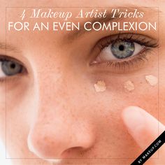 how to get an even complexion // great makeup tips! Concealer Tricks, Camouflage Makeup, How To Apply Concealer, Best Concealer, Dark Circles Under Eyes, Dark Under Eye, Under Eye Concealer, Under Eye Bags