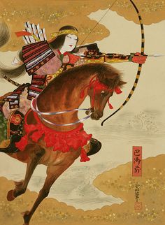 Samurai Woman, Tomoe Gozen, Japan History, Traditional Japanese Art