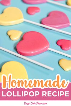 homemade lollipop recipe for valentine's day