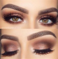 Bridal Eyeshadow, Wedding Makeup For Brunettes, Camouflage Makeup, Fall Wedding Makeup, Wedding Makeup Ideas, Gorgeous Wedding Makeup, Wedding Hairstyles And Makeup, Natural Eyeliner, Hazel Eye Makeup