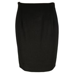 RALPH LAUREN skirt in a black wool fabric featuring a below knee length, pencil style, and back zipper closure. Made in USA.Excellent Pre-Owned Condition. Marked: 8 Measurements: Waist: 27.5 inches Hip: 35 inches Length: 20.5 inches Reference No.: 128246 Category: Skirt More Details Brand: RALPH LAUREN Gender: Female Size: 8 Color: Black Fabric: Wool Style: Pencil Skirt Length: Below Knee Condition: Vintage Age Group: Adult Black Wool Fabric, Style Pencil Skirt, Ralph Lauren Skirt, Ralph Lauren Skirts, Knee Skirt, Knee Skirts, Skirt Design, Wool Fabric, Black Wool