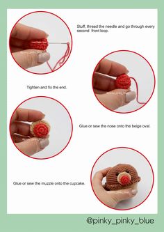 instructions on how to crochet a teddy bear