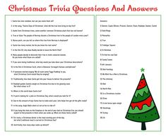 christmas trivia questions and answers with a tree on the bottom right side of the page