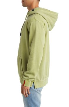 This ultracomfortable triple-ply fleece hoodie offers breathable comfort and is pigment garment dyed for a casual look. Drawstring hood Kangaroo pocket Ribbed cuffs and hem Side vents 80% cotton, 20% polyester Machine wash, dry flat Imported Winter Athleisure Washed Hoodie, Green Hoodie Sweats With Pockets, Acid Wash Hoodie Sweatshirt With Drawstring, Sporty Acid Wash Hooded Sweatshirt, Acid Wash Long Sleeve Hoodie With Drawstring, Sporty Acid Wash Sweatshirt With Pockets, Acid Wash Sweatshirt With Kangaroo Pocket For Winter, Sporty Washed Hooded Sweatshirt, Sporty Hooded Washed Sweatshirt