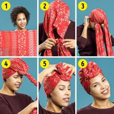 How To Tie A Headscarf, How To Tie A Hair Scarf, How To Tie Head Scarf, How To Tie A Head Scarf, Headscarf Hairstyles, Headwrap Hairstyles, Scarf Wearing Styles, African Hair Wrap, Cabello Afro Natural