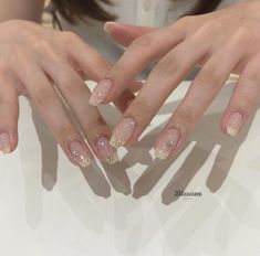 Korean Nails French Tip, Idol Nails, Korean Nails, Soft Nails, H U, October 7, Soft Gel, Creative Ads, Pretty Jewellery