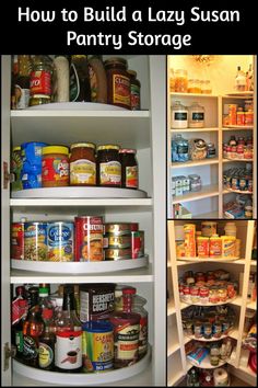 how to build a lazy susan pantry storage