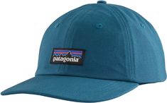 Fit and Design: Hat has fabric strap in back that adjusts for a just-right fit Patagonia original woven label Screen-print inks are PVC- and phthalate-free Low Crown Unstructured Six-panel ball cap Additional Details: Fair Trade Certified™ sewn Patagonia P-6 Hat, Vintage Patagonia, Cap Mens, Fabric Strap, Ball Cap, Fair Trade, Patagonia, Cotton Canvas, Original Designs