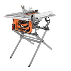 15 Amp 10 in. Table Saw with Folding Stand - Super Arbor Ridgid Table Saw, 10 Inch Table Saw, Table Saw Reviews, Jobsite Table Saw, Superior Cabinets, Table Saw Station, Portable Table Saw, Best Table Saw, Service Agreement