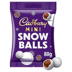 Cadbury Mini Snow Balls Chocolate Bag Discontinued Food, Chocolate Snowballs, Snow Balls, Candy Balls, Dairy Milk Chocolate, Chocolate Buttons, Cadbury Dairy Milk, Chocolate Coins, Mini Eggs