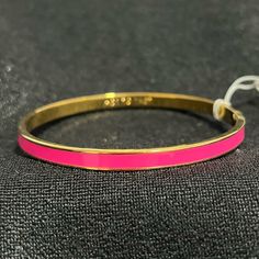 Hot Pink Kate Spade Bangle Kate Spade Pink Bracelets As Gift, Kate Spade Pink Bracelet Gift, Trendy Kate Spade Bracelet, Adjustable Pink Kate Spade Bracelets, Kate Spade Bangle Bracelet, Kate Spade Bracelet Bangles, Pink Jewerly, Adjustable Pink Kate Spade Bracelet, Kate Spade Bangle Jewelry Gift