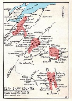 an old map shows the location of many towns in the country, and is shown