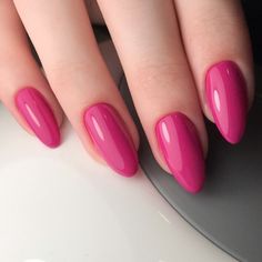 Fushia Nail Color, Fuchsia Nails, Catty Noir, Glam Nails, Elegant Nails, Classy Nails, Dream Nails, Chic Nails, Fuchsia Pink