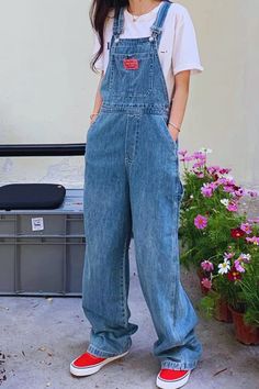 #DenimJumpsuit #CasualFashion #BaggyFit #RelaxedStyle #TrendyOutfit #ComfortableWear #FashionInspo #EffortlessStyle #WeekendOutfit #LaidBackFashion Casual Full-length Relaxed Fit Overalls, Casual Full Length Relaxed Fit Overalls, Casual Straight Leg Denim Jumpsuit With Pockets, Casual Full-length Overalls For Spring, Casual High Rise Relaxed Fit Jumpsuits And Rompers, Casual Blue Overalls, Casual Blue Full-length Overalls, Casual Blue Full-length Jumpsuits And Rompers, Casual Full Length Blue Overalls