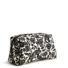 Elevate your beauty routine and keep your essentials organized with our Large Cosmetic Case. Designed for the modern woman who values both style and functionality, this spacious case offers ample space for all your makeup and skincare essentials, making it the perfect accessory for travel, daily use and on-the-go touch-ups. Vera Bradley Large Cosmetic Bag in Bubbly Flowers Black White/Black Makeup Travel Bag, Makeup Bags, Vera Bradley Toiletry Bag, Vera Bradley Cosmetic Bag, Vera Bradley Luggage, Vera Bradley Laptop Case, Vera Bradley Suitcase Set, Chic Makeup, Large Cosmetic Bag