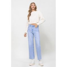 Experience true 90s vibes with these VERVET Vintage Ankle Flare jeans. Their high waist hugs your figure for a trendy and comfortable fit, while the distressed accents bring out their authentic, lived-in feel. Don't miss out on this must-have piece from the era!F. Rise: 11 1/2" / Inseam: 28'' / Leg Opening: 19''Model is 5' 9'' wearing size 26 Style: CasualPrint / Pattern: Light WashedSilhouette: Flare JeanFit: RelaxedEmbellishment: Distressed DetailNeck Line: NASleeve: NALength: AnkleClosure: Zi Cocktail Dress Curvy, Casual Cocktail Dress, Cocktail Dress Formal, Curvy Swimwear, Salt Flats, Summer Cardigan, 90s Vibes, Spring Sweater, Bras And Panties