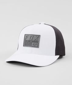 Breathable Trucker Snapback Hat, 5-panel Style, Breathable Trucker Snapback Hat With 5-panel Design, White Snapback Hat With Mesh Back, 5-panel Snapback Hat With Mesh Back For Streetwear, Fox Background, Pre-washed Snapback Hat, Mens Trucker Hat, Fox Racing, Cute Hats