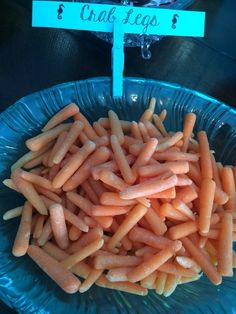 there is a plate full of carrots for sale on instagram, and the caption reads get more party details