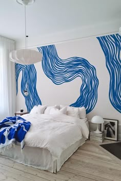 Flowline Diy Funky Headboard, Design Ložnic, Decor Ideas Bedroom, Apartment Decor Inspiration, Bedroom Refresh, Decor Minimalist