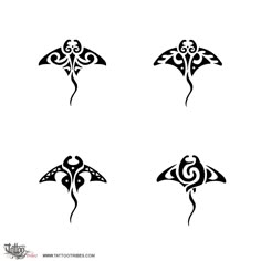 four different types of tattoo designs