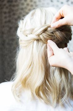 We love a half-up, half-down dutch braid. #hair #tutorial Dutch Braid Crown Tutorial, Dutch Crown Braid, Crown Braid Tutorial, Dutch Braid Crown, Braid Crown Tutorial, Pretty Braids, Braid Tutorial, Crown Braid, Easy Braids