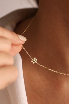 Initial necklaces are the perfect gifts and they never fail to bring joy to your loved ones especially if they are made with 14k gold plating like ours. Our 14k gold necklaces are fully personalized and made to your liking. We can do anything from letters to words and names. You can make your loved ones happy with our amazing jewelry. 14K Gold Snowflake Necklace, Cute Minimalist Gold Winter Necklace, Christmas Gifts , Christmas Necklace , Gifts for her , Christmas Jewelry Sideways Initial Neckla Gold Snowflake Necklace, Snow Necklace, Cute Necklaces, Winter Necklace, Sideways Initial Necklace, Initial Necklaces, Snowflake Necklace, Minimalist Accessories, Christmas Necklace