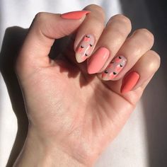 Peck Long Almond Nails, Confetti Nails