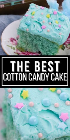 the best cotton candy cake recipe is easy to make and it's so delicious