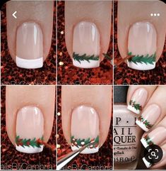 Unghie Nail Art, Festive Nail Art, Christmas Gel Nails, Nail Art Designs Diy, Nails 2021, Winter Nail Art, Festival Nails, Xmas Nails, Christmas Nail Designs