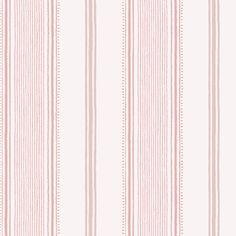 a pink and white striped wallpaper with vertical lines on the bottom half of it