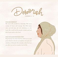 a woman wearing a headscarf with the words denorah above her