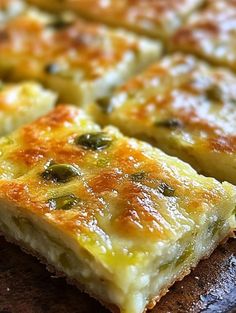 Green Chile Cheese Squares, Cheesy Artichoke Squares, Jalepeno Cheese Crisp, Quick Mexican Appetizers, New Mexico Green Chile Bisquick Quiche, Green Chili Bites, Jalepeno Cheese Square, Green Chili Cheese Squares, Green Chili Cheese Scalloped Potatoes