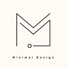 the minimal design logo is shown in black and white