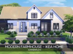 the modern farmhouse house - ikea home by summergllay's for the simses